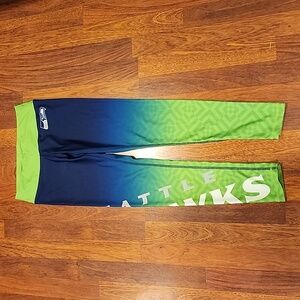 COPY - NFL Team Apparel SEAHAWKS Ombre Blue Green Leggings Small